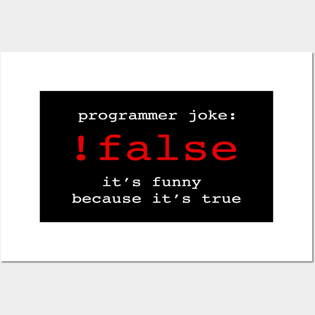 Programmer joke Wall Art by ExtraExtra